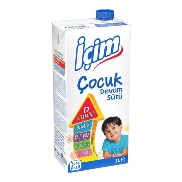 İçim Çocuk Devam Sütü 1 L (7'li Paket) ürün görseli 1
