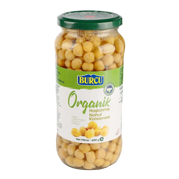 Burcu Organik Haşlanmış Nohut 600 G (6'li Paket) ürün görseli 1