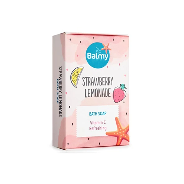Balmy Çilek Limon Esanslı Katı Sabun 110G (4'li Paket) ürün görseli 1