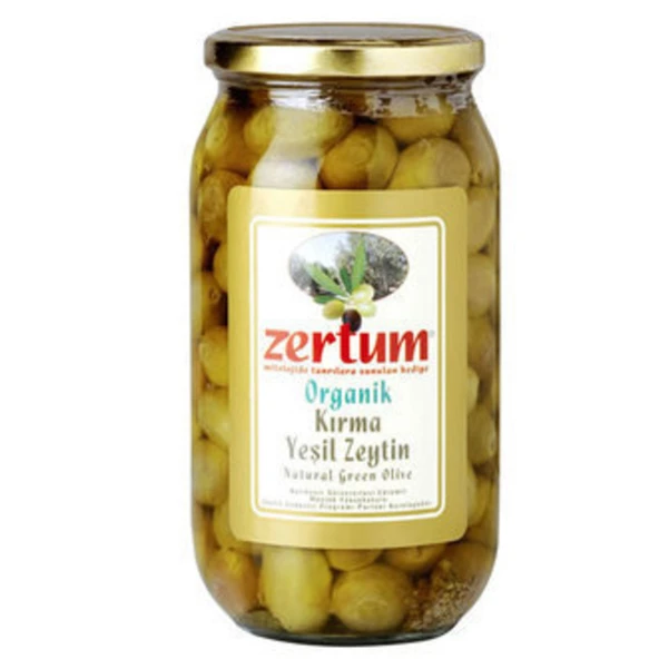 Zertum Organik Kırma Yeşil Zeytin 100-140 1 Kg (7'li Paket) ürün görseli 1