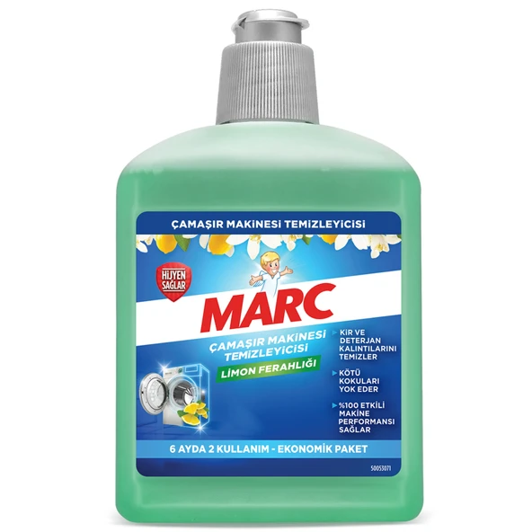 Marc Çamaşır Makinesi Temizleyici Limon 500 Ml (5'li Paket) ürün görseli 1
