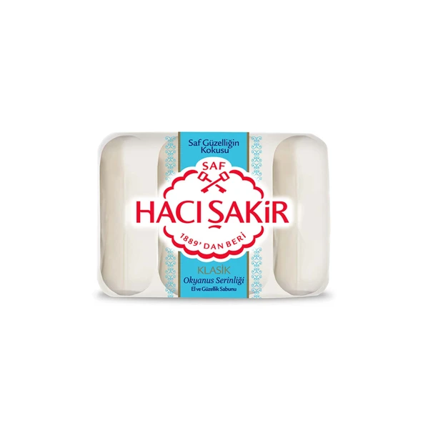 Hacı Şakir Klasik Okyanus Serinliği Güzellik Sabunu 4X70 G (3'li Paket) ürün görseli 1