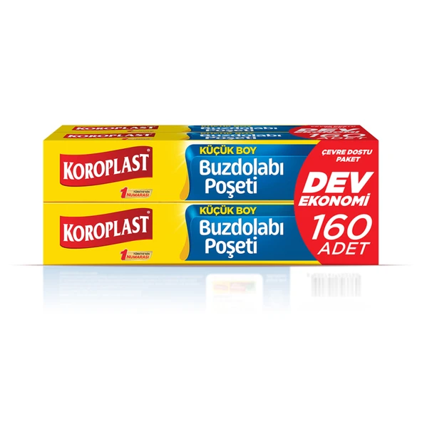 Koroplast Dev Ekonomi Buzdolabı Poşeti (3+1) Küçük 160'lı (6'li Paket) ürün görseli 1