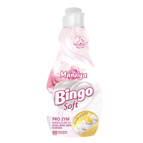 Bingo Soft Konsantre Yumuşatıcı 1440 Ml Manolya Bahçesi (5'li Paket) ürün görseli 1