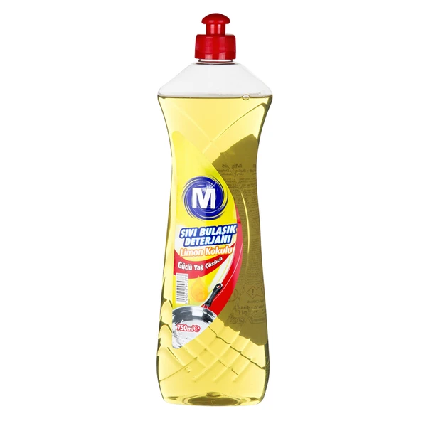 Migros Sıvı Bulaşık Deterjanı Limon Kokulu 750 Ml (8'li Paket) ürün görseli 1