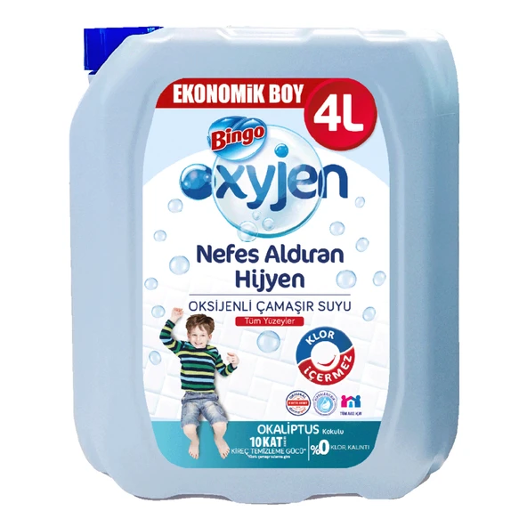 Bingo Oksijen Çamaşır Suyu Okaliptus 4 L (6'li Paket) ürün görseli 1