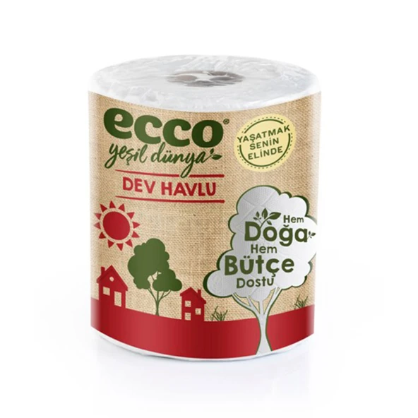 Ecco Yeşil Dünya Dev Havlu 1=7 Rulo (8'li Paket) ürün görseli 1