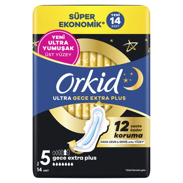 Orkid Ultra Gece Ekstra Plus 14'lü (3'li Paket) ürün görseli 1