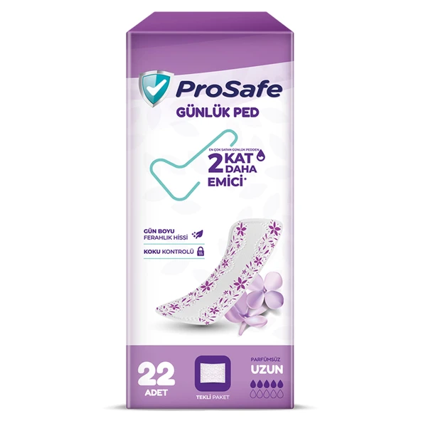Prosafe Günlük Ped Uzun 22'li (7'li Paket) ürün görseli 1