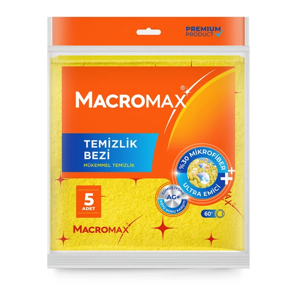 Macromax Temizlik Bezi 5'li (8'li Paket) ürün görseli 1