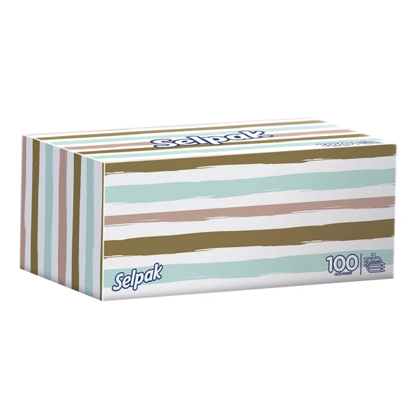 Selpak Maksi Kutu Mendil 100'lü (7'li Paket) ürün görseli 1