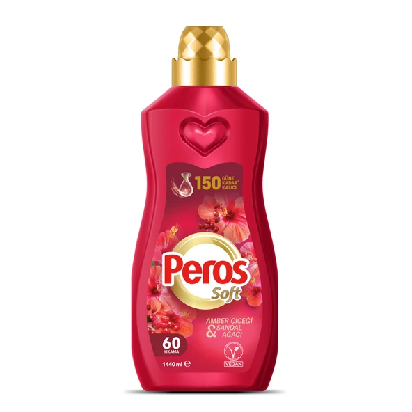 Peros Soft Konsantre Amber Çiçeği & Sandal Ağacı 1440 Ml (4'li Paket) ürün görseli 1