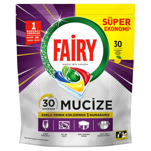 Fairy Mucize 30'lu 494 G (8'li Paket) ürün görseli 1
