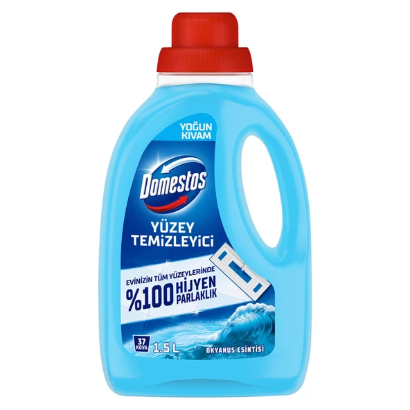 Domestos Yüzey Temizleyici Okyanus Maksimum Hijyen Tüm Yüzeyler için Yüzey Temizleyici 1500 ML (7'li Paket) ürün görseli 1