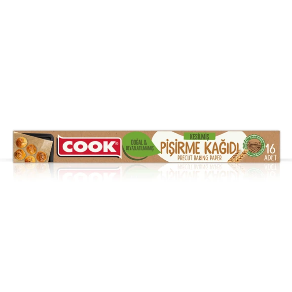 Cook Kesilmiş Doğal Pişirme Kağıdı 16'lı (8'li Paket) ürün görseli 1