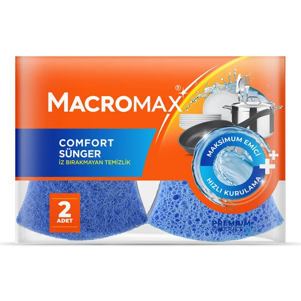 Macromax Comfort Sünger 2'li (8'li Paket) ürün görseli 1