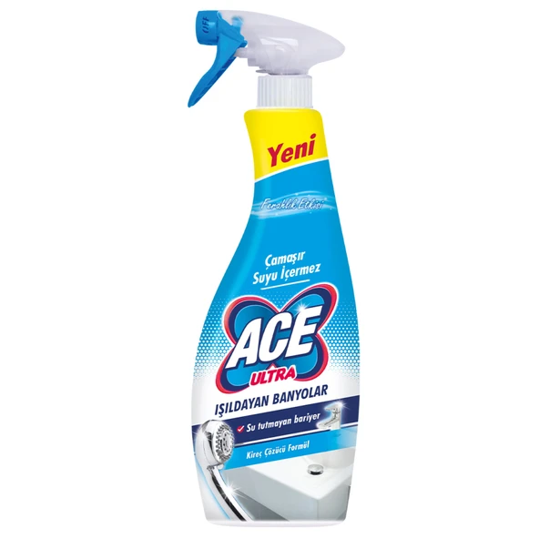 Ace Çamaşır Susuz Banyo Temizleme Spreyi 700Ml (8'li Paket) ürün görseli 1
