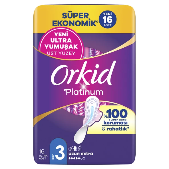Orkid Platinum Uzun Ekstra 16'lı (4'li Paket) ürün görseli 1
