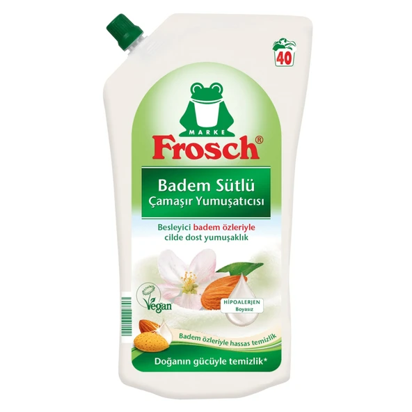 Frosch Badem Sütlü Çamaşır Yumuşatıcısı 1 L (7'li Paket) ürün görseli 1