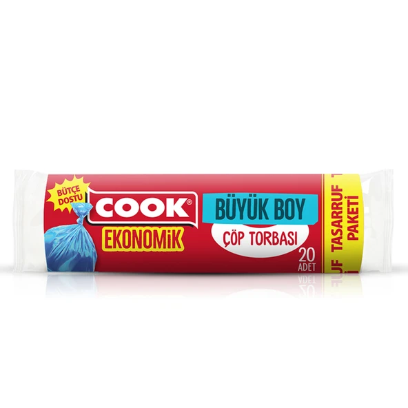 Cook Ekonomik Büyük Çöp Torbası 20'li (4'li Paket) ürün görseli 1