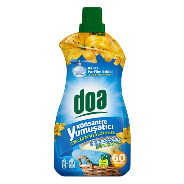 Doa Konsantre Yumuşatıcı Lilyum & Lotus Çiçeği 1.5 L (8'li Paket) ürün görseli 1