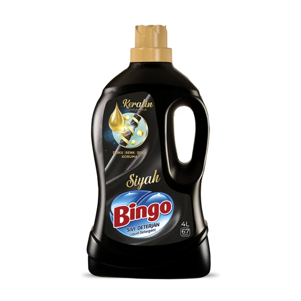 Bingo Sıvı Deterjan Bakım 4 L Siyah 67 Yıkama (7'li Paket) ürün görseli 1