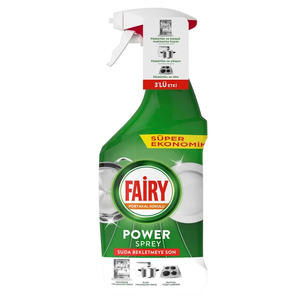 Fairy Power Spray Portakal 800 Ml (7'li Paket) ürün görseli 1