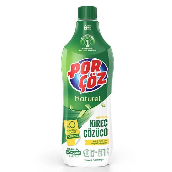 Porçöz Naturel Bitkisel Kireç Çözücü 1 L (7'li Paket) ürün görseli 1