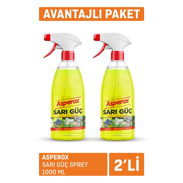 Asperox Sarı Güç Sprey 2 x 1L (4'li Paket) ürün görseli 1