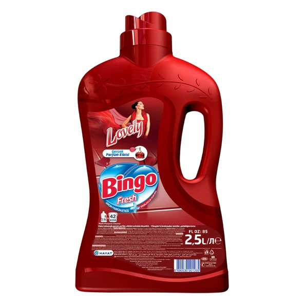 Bingo Yüzey Temizleyici 2.5L Fresh Lovely (8'li Paket) ürün görseli 1