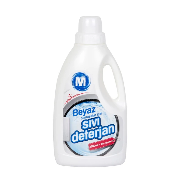 Migros Sıvı Deterjan 1500 Ml Beyazlar İçın (7'li Paket) ürün görseli 1