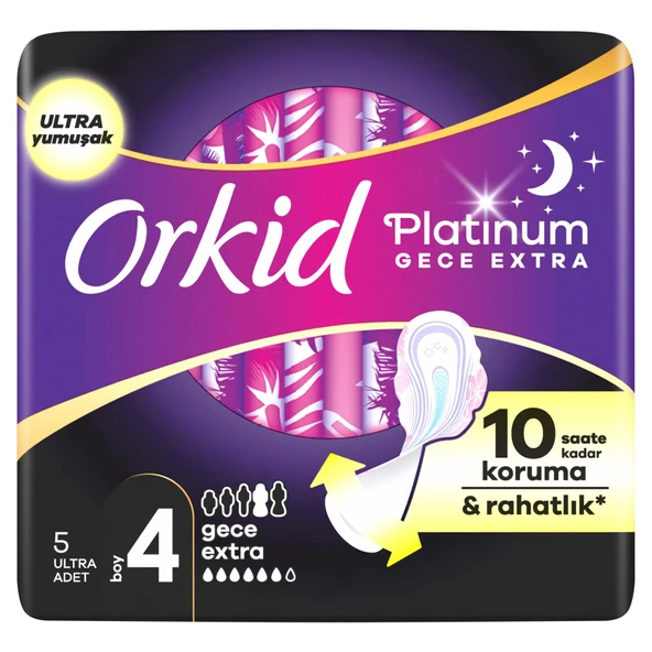 Orkid Platinum Tekli Paket Gece Ekstra 5'li (4'li Paket) ürün görseli 1
