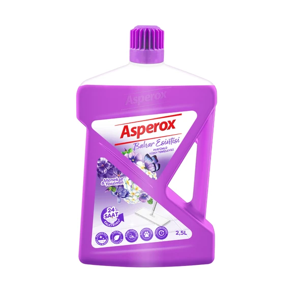 Asperox Yüzey Temizleyici Menekşe & Yasemin 2.5 L (8'li Paket) ürün görseli 1