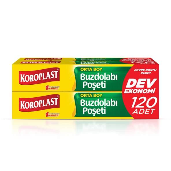 Koroplast Dev Ekonomi Buzdolabı Poşeti (3+1) Orta 120'li (6'li Paket) ürün görseli 1