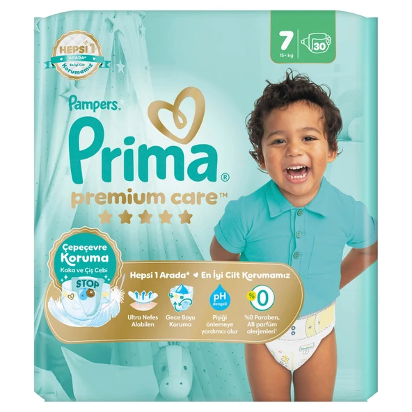 Prima Premium Care Eko 7 Beden 15+ Kg 30'lu ürün görseli 1