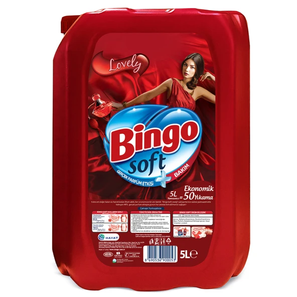 Bingo Soft Yumuşatıcı 5 L Lovely (8'li Paket) ürün görseli 1