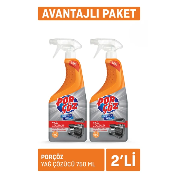 Porçöz Yağ Çözücü 2 X 750 Ml (3'li Paket) ürün görseli 1