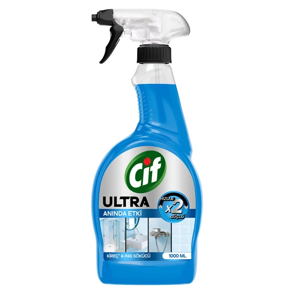 Cif Ultra Anında Etki Kireç &Pas Sökücü Sprey 1 L (6'li Paket) ürün görseli 1