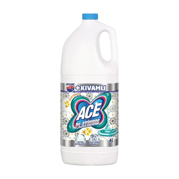 Ace Platinum Çiçek Kokulu Çamaşır Suyu 4 L (6'li Paket) ürün görseli 1