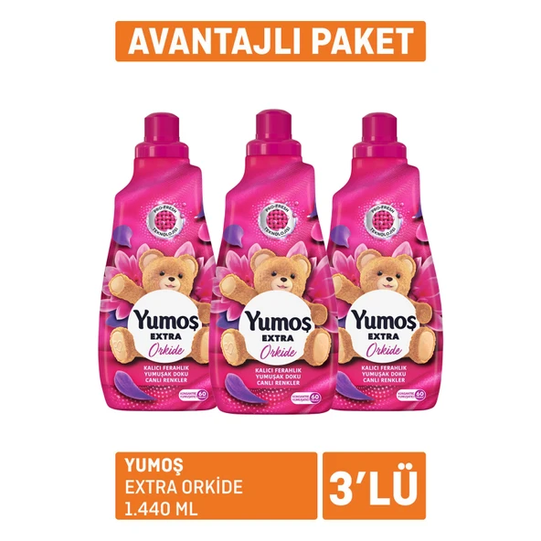 Yumoş Extra Orkide 3 x 1.440 Ml (7'li Paket) ürün görseli 1