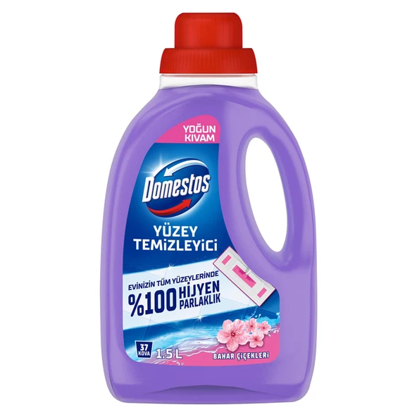 Domestos Yüzey Temizleyici Bahar Çiçekleri Tüm Yüzeyler için Maksimum Hijyen 1500 ML (7'li Paket) ürün görseli 1