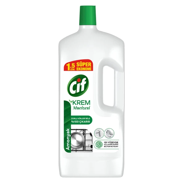 Cif Krem Yeni Nesil Yüzey Temizleyici Amonyak 1500 Ml (4'li Paket) ürün görseli 1