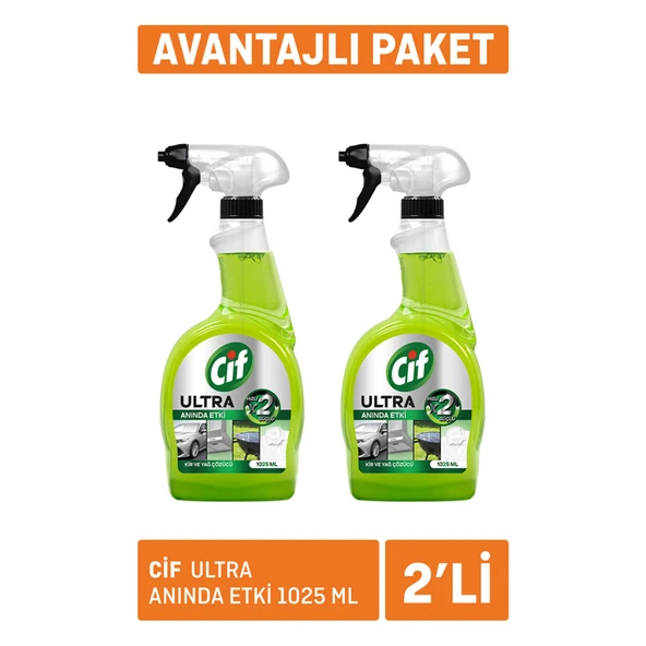 Cif Ultra Anında Etki 2 x 1025 Ml (7'li Paket) ürün görseli 1