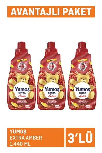 Yumoş Extra Amber 3 x 1440 Ml (5'li Paket) ürün görseli 1