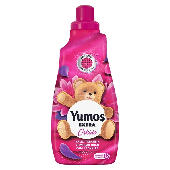 Yumoş Çamaşır Yumuşatıcısı Extra Konsantre Orkide 1440 ML 60 Yıkama (8'li Paket) ürün görseli 1