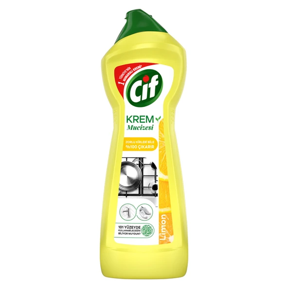 Cif Krem Yeni Nesil Yüzey Temizleyici Limon 750 Ml (6'li Paket) ürün görseli 1