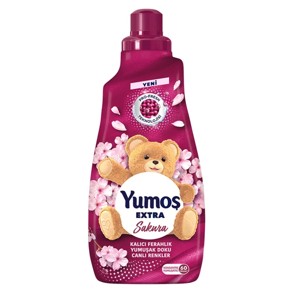 Yumoş Extra Konsantre Çamaşır Yumuşatıcı Sakura 1440 Ml 60 Yıkama (7'li Paket) ürün görseli 1