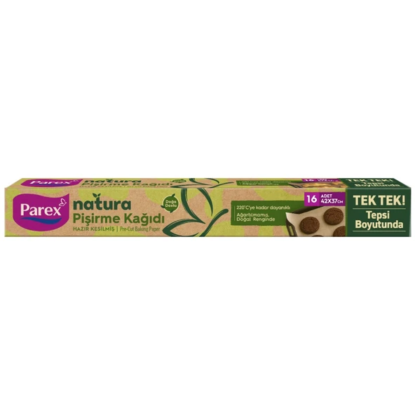 Parex Natura Ağartılmamış Pişirme Kağıdı Kesilmiş 16'lı (7'li Paket) ürün görseli 1