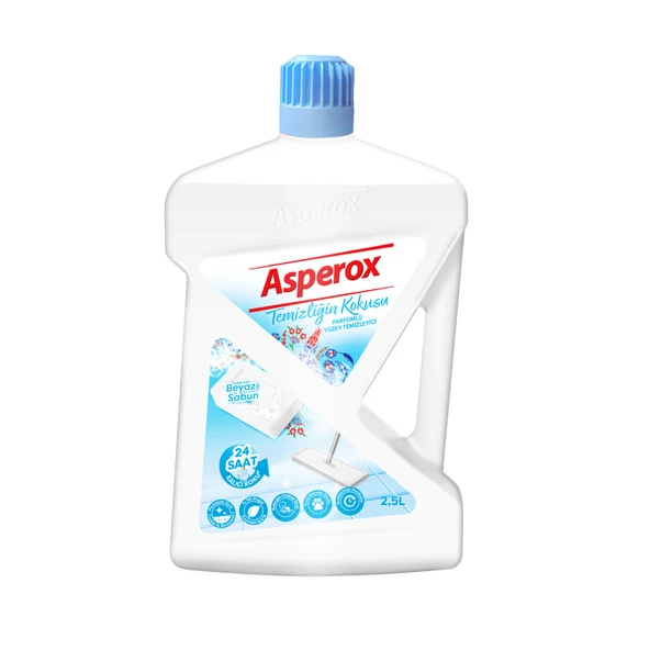 Asperox Yüzey Temizleyici Beyaz Sabun 2.5 L (8'li Paket) ürün görseli 1