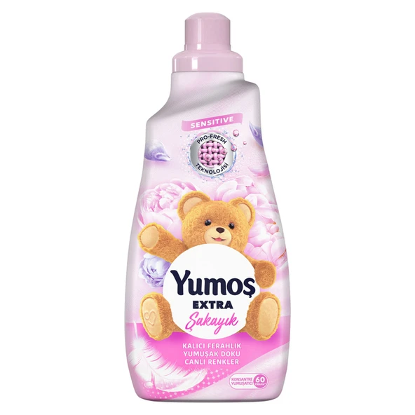 Yumoş Extra Konsantre Çamaşır Yumuşatıcı Şakayık 1440 ml 60 Yıkama (8'li Paket) ürün görseli 1